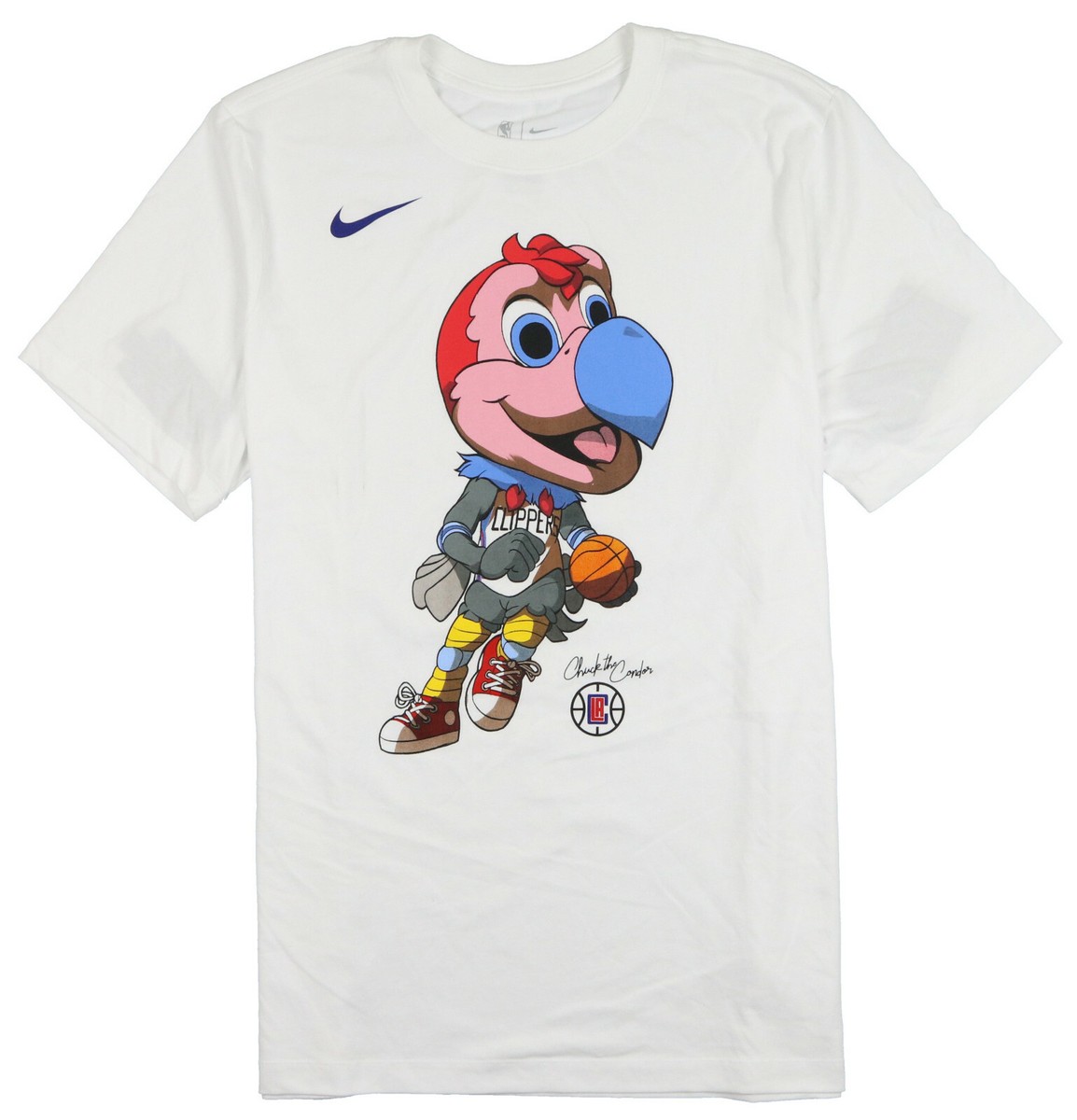 NIKE Los Angeles Clippers Cartoon Mascot T-Shirt sz M Medium
