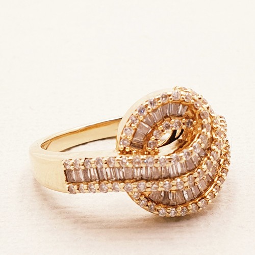 MICHAEL HILL 10ct Yellow Gold Ring 1.43ct Diamond Ring 10K Size O1/2 - Picture 3 of 8