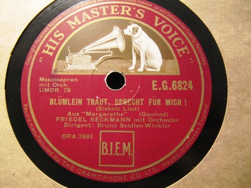 1939 FRIEDEL BECKMANN German Evangelimann O schöne Jugendtage/ Faust Siebel's - Picture 3 of 3