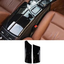 Fit For BMW 5 Series 2011-2017 Bright Black Car Armrest Box Cover Trim Protector