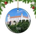 Slovakia Bratislava Castle Christmas ornament city travel souvenir
