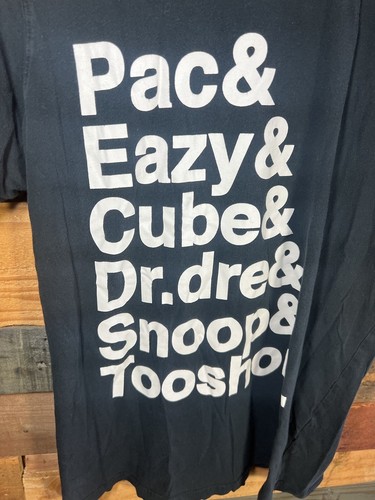 Retro Greatest Rappers themed Black colored Size Medium Rocawear Tags Rap tee - Picture 4 of 7