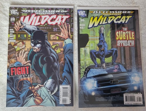 Lot Of 2 DC Comics JSA Classified Featuring Wild Cat May 2008, July 2007
