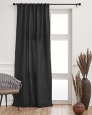 Solino Home Cotton Linen Curtain, Single Panle Curtain for Living Room, Bedroom