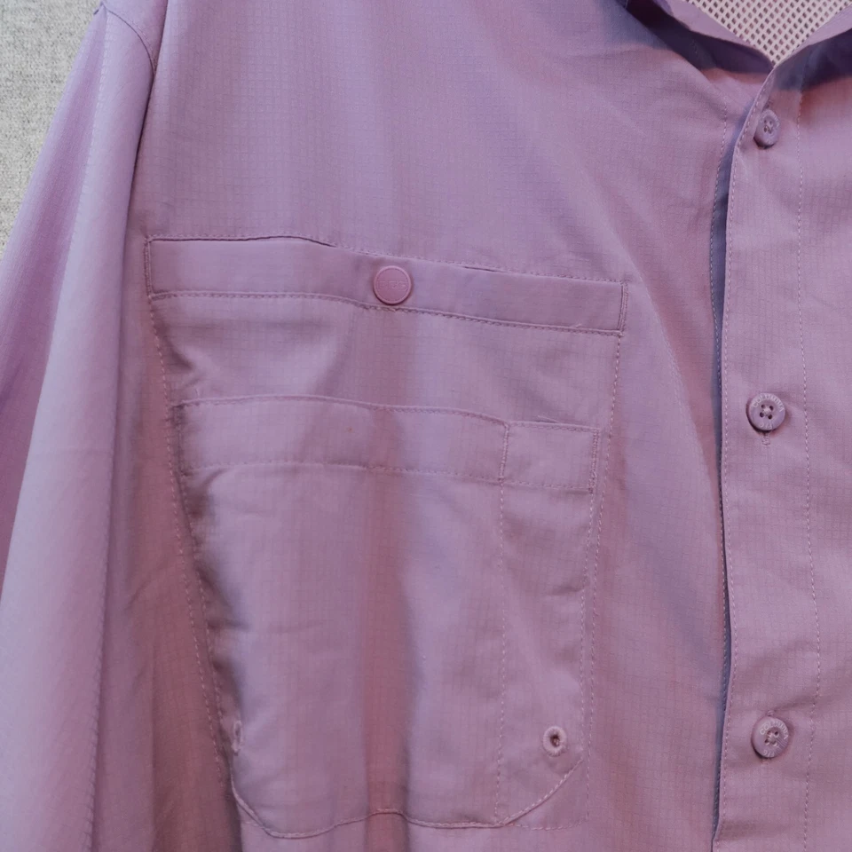 Camisa de pesca COLUMBIA PFG manga larga púrpura orquídea manga larga ventilada, talla XL Foto 3 de 4