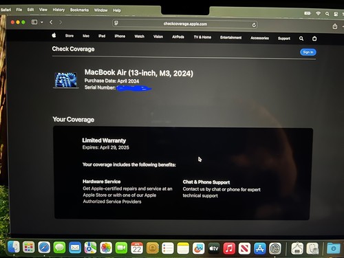 MacBook air M3 16GB 2TB SSD Midnight, barely used, only 8 cycle count - Picture 7 of 16