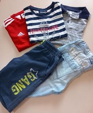 SET bambino 7-8 anni, 5 pezzi: 3 t-shirt, 2 pantaloni