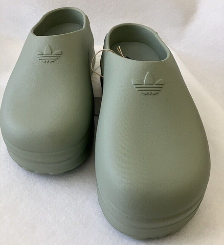 Adidas Shoes Mule Woman's Size 8 Adifom Stan Smith Silver Green IE7053 - Picture 2 of 12