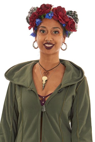 Psy Trance Clothing, Hippy Jacket, Pixie Goth Boho Cloak Jacket XXL plus size - Picture 23 of 49