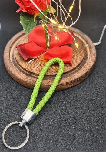KeyChain Braided Faux Leather Strap Car Key Keyring Key Fob **New** UK - Picture 20 of 30