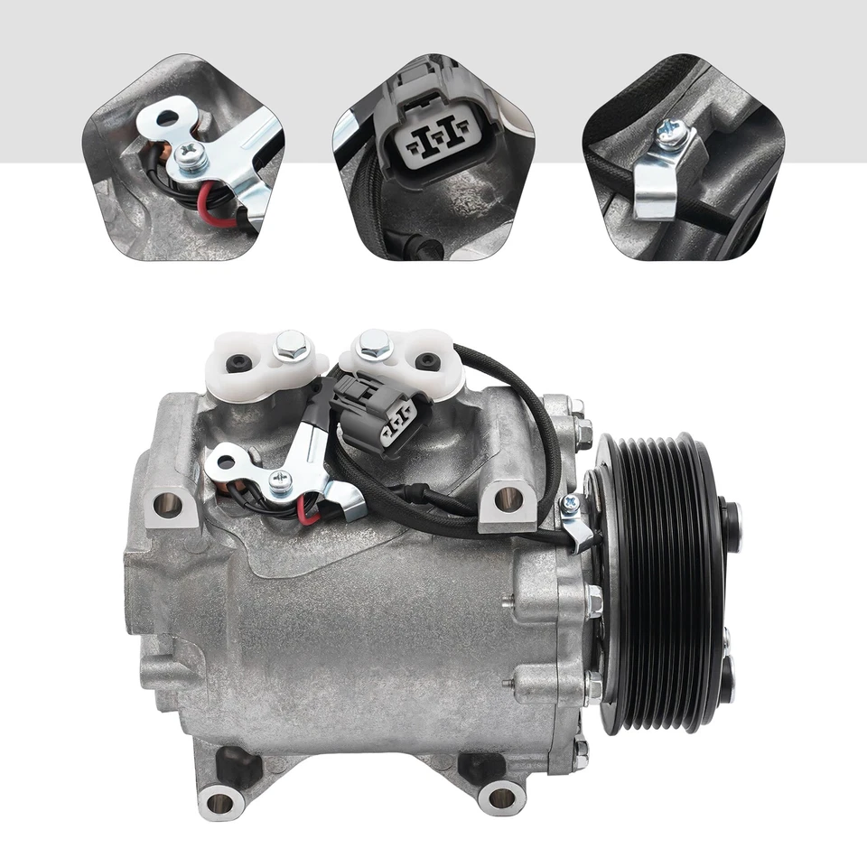 For 2002 2003 2004-2006 Honda CR-V 2.4L AC Compressor W/Clutch CO 10663AC HOT !! - Imagem 2 de 4