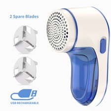 HBN Fabric Shaver and Lint Remover, USB Rechargeable Sweater Defuzzer + 2 Blades