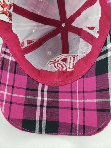 City Hunter Washington DC Embroidered Baseball Cap Hat Pink Plaid Hook &  Loop - Picture 7 of 12