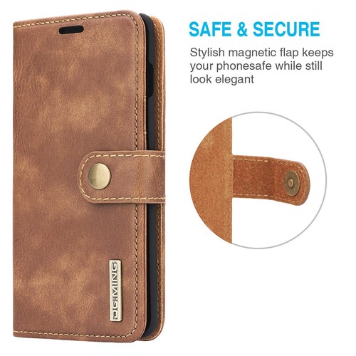 Men's Leather Wallet Case, w/Slim Phone Back Case Anti-Slip for iPhone/Samsung - Picture 4 of 10