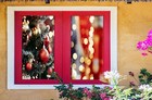 3D Weihnachten 2214NAM Fenster Film Drucken Aufkleber Haftendes Buntglas UV Fay
