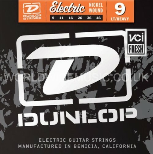 Cuerdas de guitarra eléctrica Dunlop - calibre ligero y pesado .009 - .046 - Imagen 1 de 3