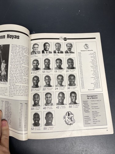 1989 NCAA Basketball East Regional Program Duke Georgetown NC State Minnesota - Picture 6 of 7