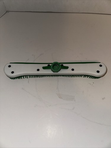 Carpet Rubber Bristle Broom Head and Squeegee Edge Green, No Handle - Picture 2 of 5