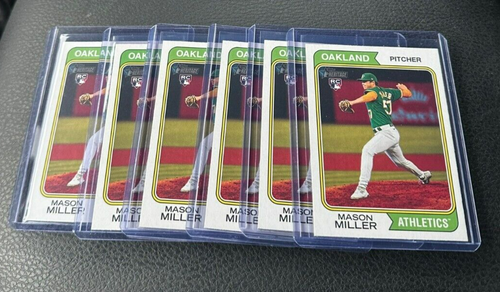 2023 Topps Heritage High Number Mason Miller Rookie 34 Card Lot - Picture 5 of 5
