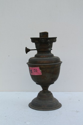 Antique Decorative Brass Rare Wall Hanging And Standing Kerosene Lamp NH1626 - Picture 5 of 7