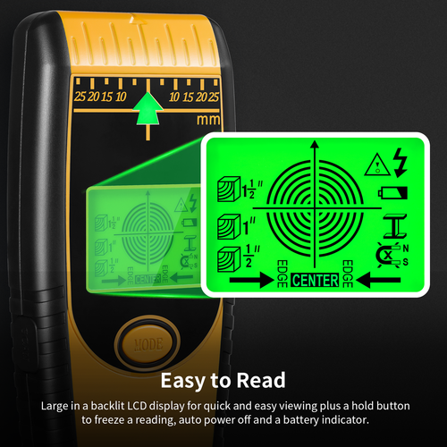 7 in 1 Digital Stud Finder Wood Metal Pipe Wire Wall Sensor Scanner LCD Detector - Picture 2 of 7