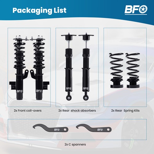 Coilover Suspensions For Mazda 3 BK,BL 2004-2013 Adjustable height Shocks Strut - Picture 3 of 12