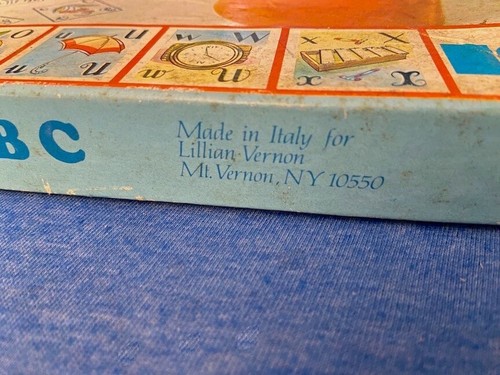 FAB! 80er Vintage LILLIAN VERNON Italienisch ANTIK-GRUNDIERUNG-STIL ALPHABET BRIEFMARKEN Set - Bild 10 von 13