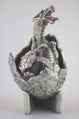 MAGIC MYTHIC 6.7cm PEWTER DRAGON HATCHING from EGG FANTASY DRAGON GIFT
