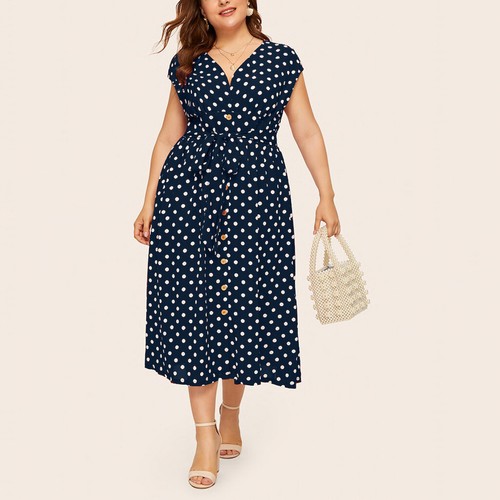 40s 50s Rockabilly Vintage Retro Womens Summer Party Skater Tea Dress Plus Size - Picture 5 of 14
