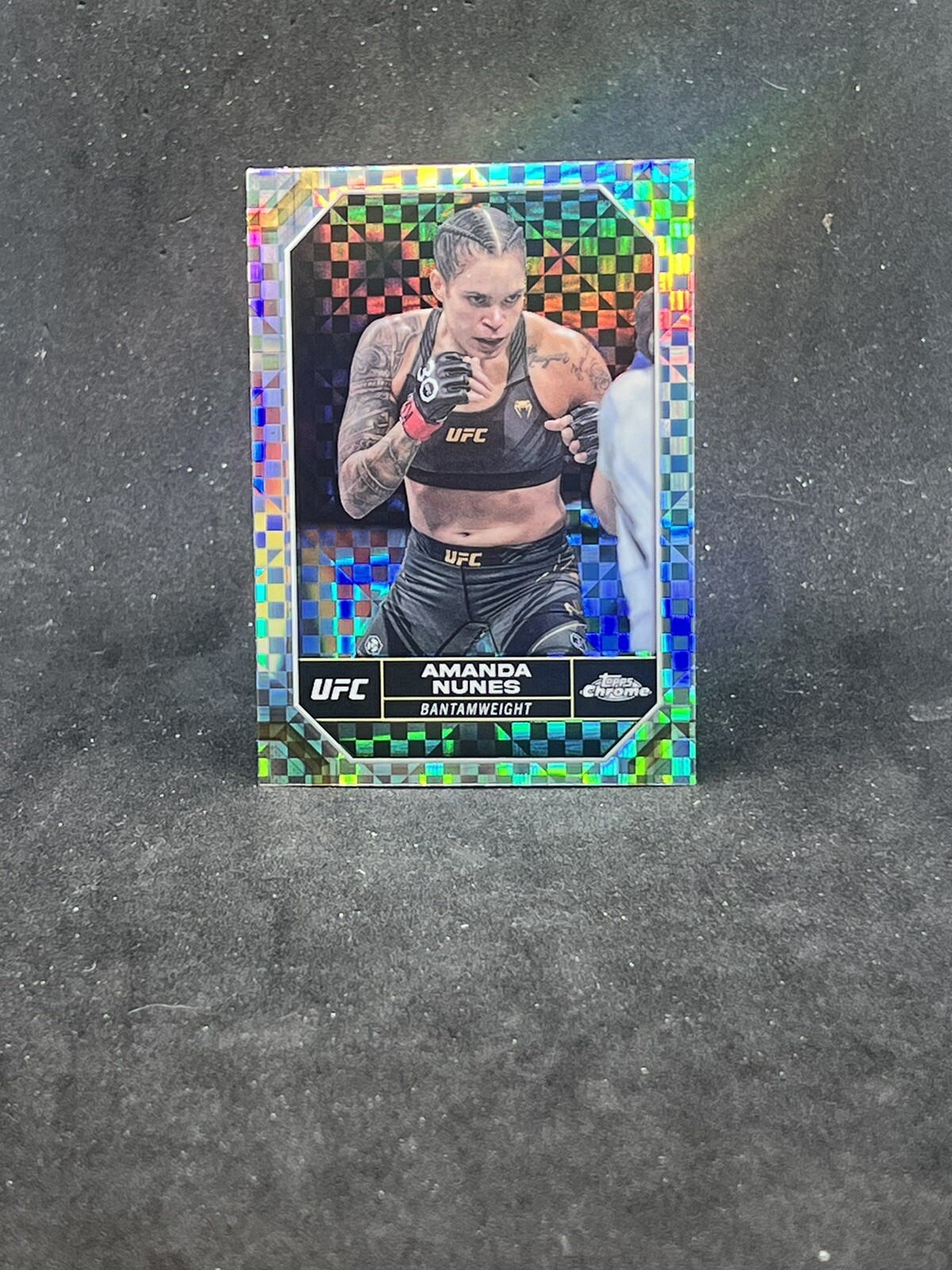 2024 Topps Chrome UFC Amanda Nunes X-Fractor 15 Bantamweight MMA