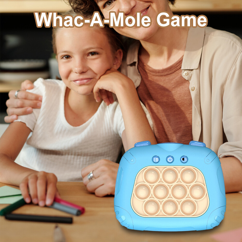 Groundhog Game 4 Game Modes Hit Gophers Game for Kids Boys Girls (Blue