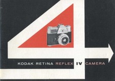Kodak Retina Reflex IV Instruction Manual Original 1964
