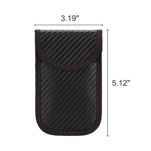 Estuche bloqueador de señal de llavero de automóvil Faraday bolsa de entrada sin llave bolsa RFID EE. UU. - Imagen 12 de 12