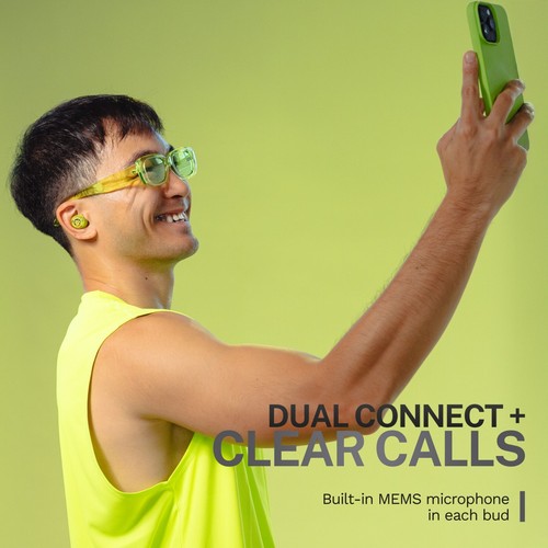 JLab Go Pop Active Noise Cancelling Bluetooth Earbuds , 24+ Hr Playtime - Picture 40 of 42