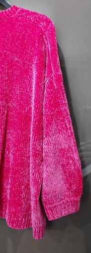 F&F Chenille V neck Jumper Warm Comfortable Pink Size 22 - Picture 8 of 13