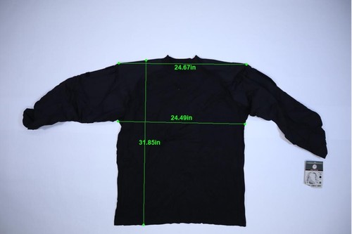 Rothco Military Mens Solid Black Long Sleeve FR NYCO Combat Tactical Shirt 2XL - Picture 2 of 9