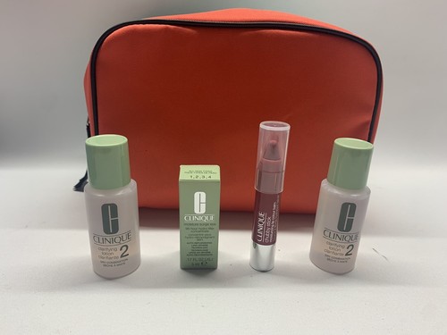Clinique Skincare Chubby Stick Toner Eye Gel Make Up With Bag NEW Unused - Picture 3 of 10