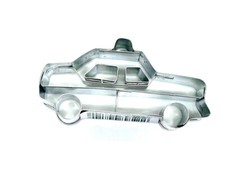 Polizeiauto Polizei Präge Ausstecher STÄDTER 6cm Edelstahl backen Kinder