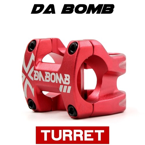DA BOMB TURRET STEM 35mm (31.8mm) 3D forged 1-1/8” - RED