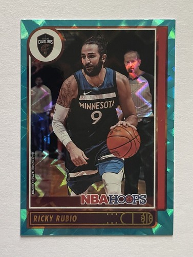 2021-22 NBA Hoops Ricky Rubio Teal Explosion #171 Cleveland Cavaliers - Picture 1 of 2