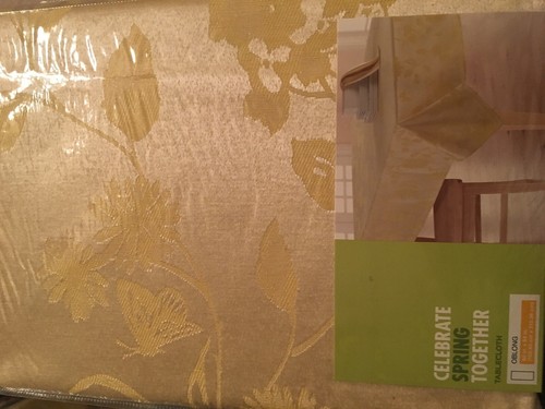 Celebrate Spring Together Gelb Pastell 60 x 102 Ob Stoff Tischdecke - Bild 3 von 3