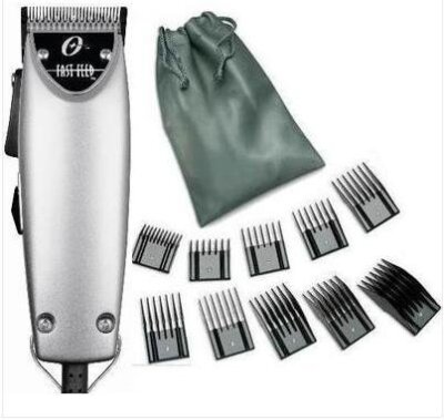 Oster Fast Feed Limited Edition Silver Hair Adjustable Pro Clipper + 10pc uni...