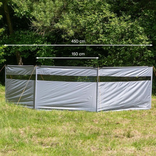 Skandika Windschutz Bora 4,5 m Camping Sichtschutz mit Stangen stabil sturmfest - Bild 2 von 8