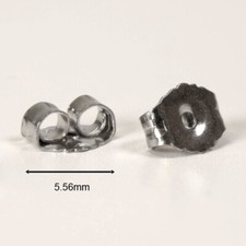 Platinum Replacement Earring Backs Push Diamo...