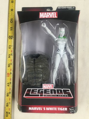 2015 Marvel legends spider-man white Tiger 6" Figure dans la main Rhino BAF 2015 Marvel legends spider-man white Tiger 6" Figure dans la main Rhino BAF