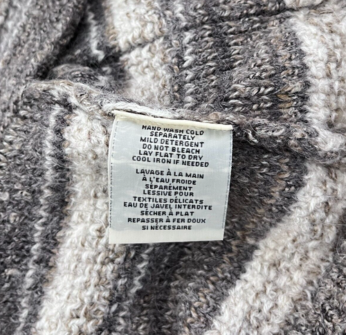 Denim Supply Ralph Lauren Cardigan Women L Grey Alpaca Blend Southwestern Boho - Picture 6 of 12