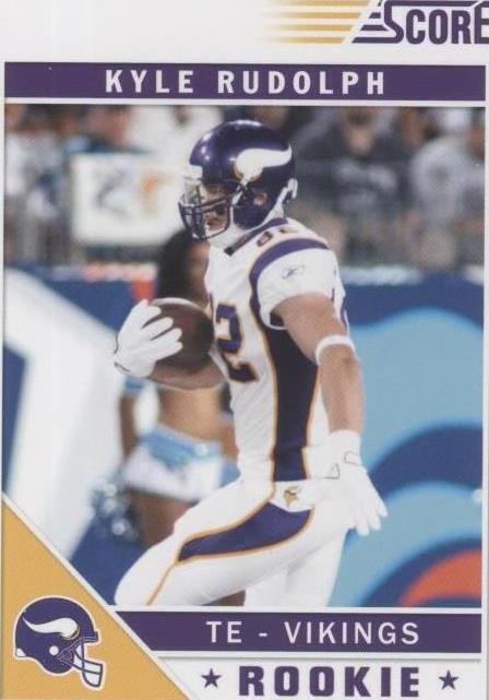 Kyle Rudolph Rookie Card 2011 Score - Rookie Kyle Rudolph #356 Factory Set Update (RC) for sale ...