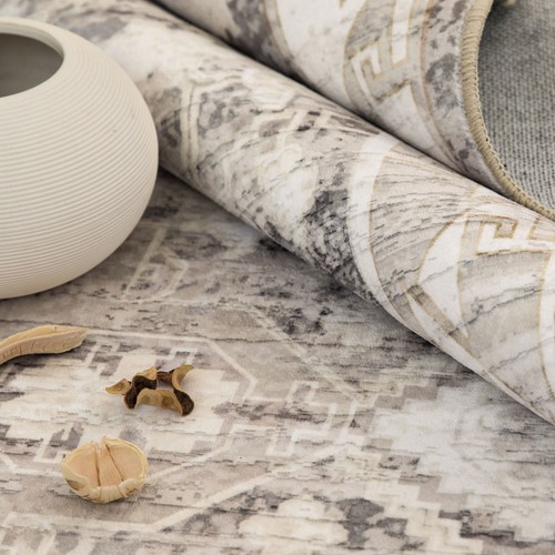 Daily Deal Extra Large Rugs Beige Plush Diamond Persian Carpet Mat Rug 240x340cm - Picture 14 of 20