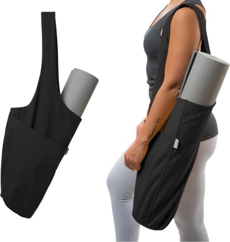 Yoga Mat Bag | The ORIGINAL YogiiiTote | Sling Obsidian Black