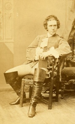 English Theater London Schauspieler Edward Sothern altes CDV Foto Sarony 1865